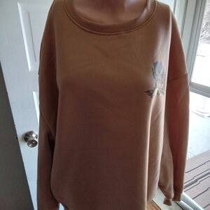 Shein Plus Size 2X Tan Sweatshirt with Western Graphics